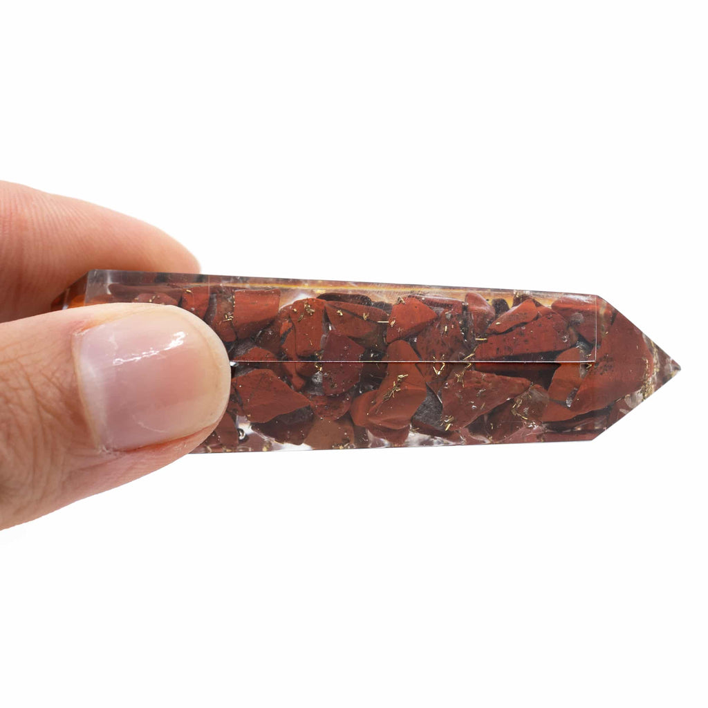 Orgonite Obelisk Rode Jaspis (70 mm)