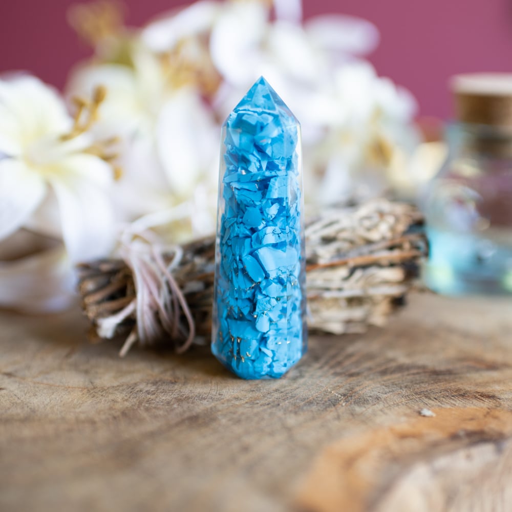 Orgonite Obelisk Turkoois (70 mm)