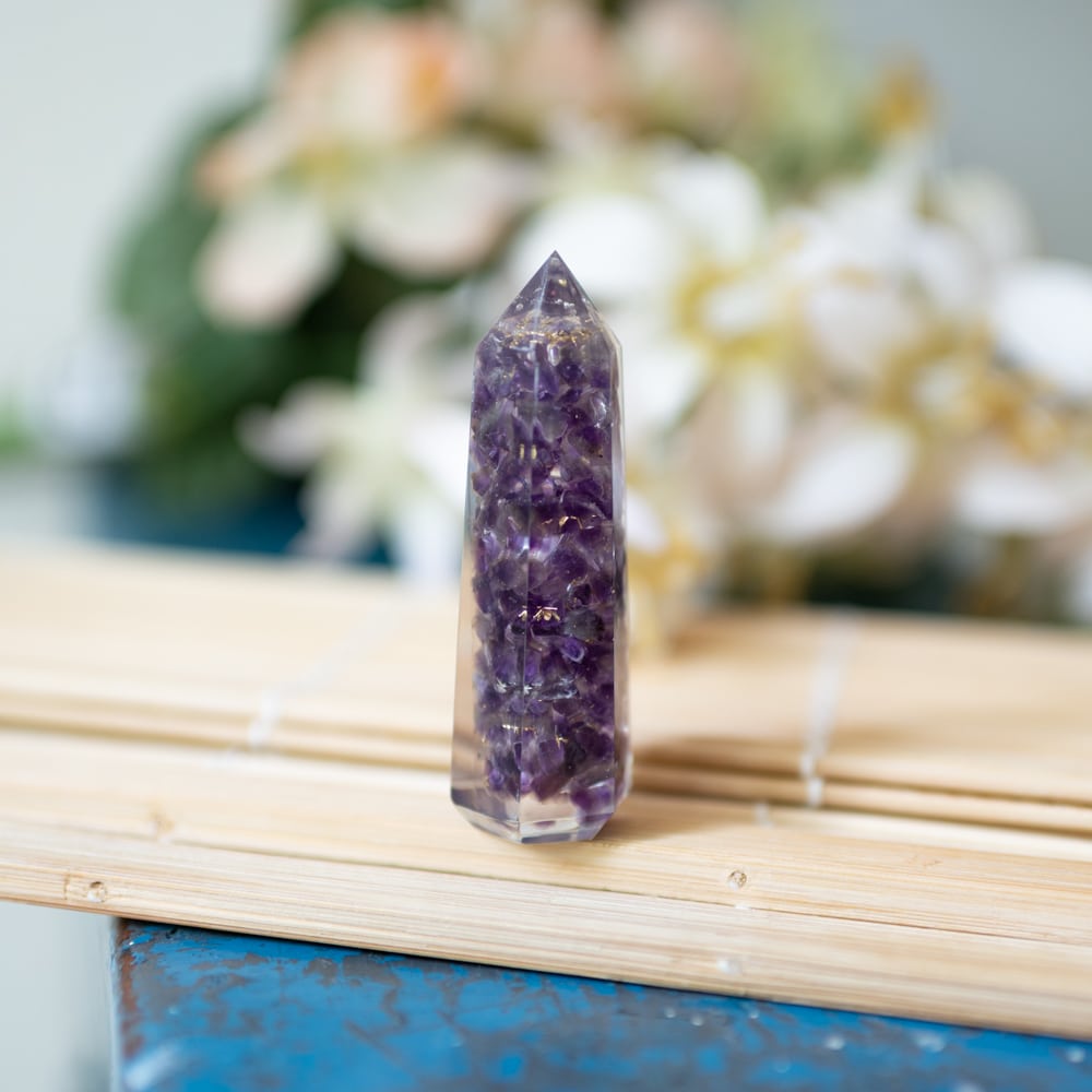Orgonite Obelisk Amethist (70 mm)