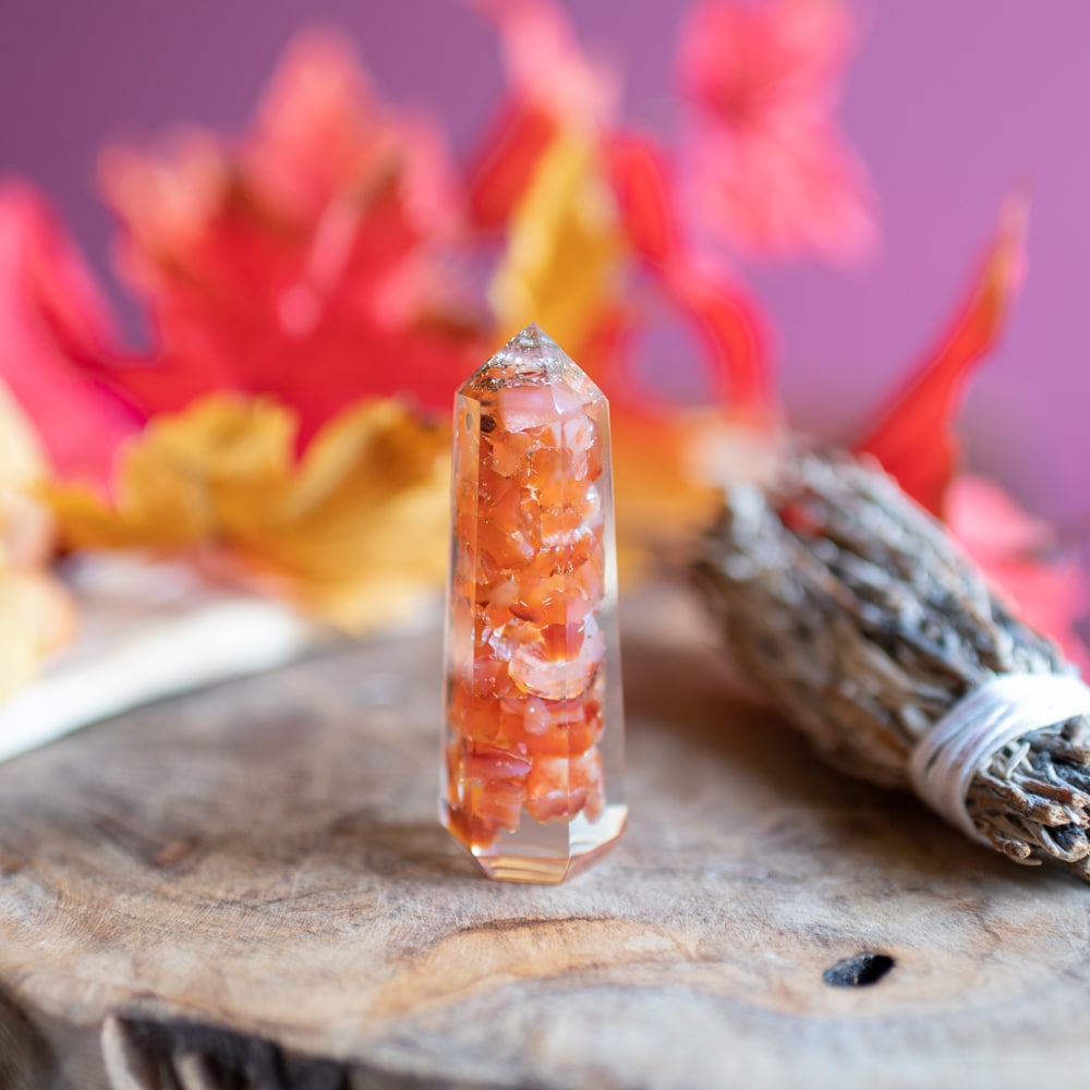 Orgonite Obelisk Carneool (70 mm)