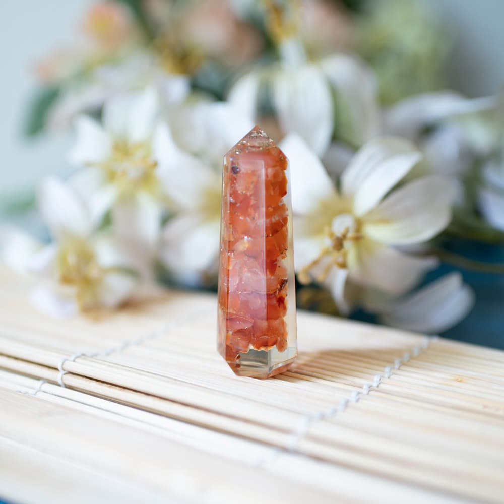 Orgonite Obelisk Carneool (70 mm)