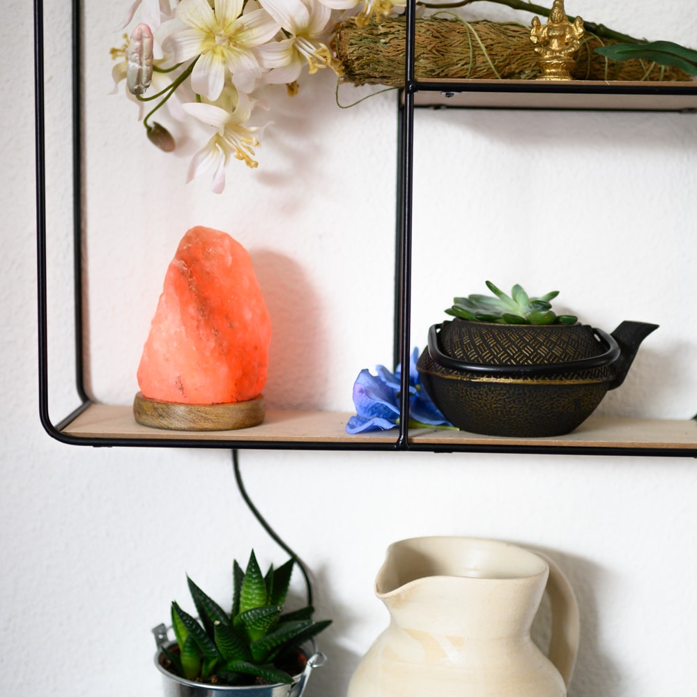 Himalaya Zoutlamp Oranje USB (600 gram) 10 x 7 x 7 cm
