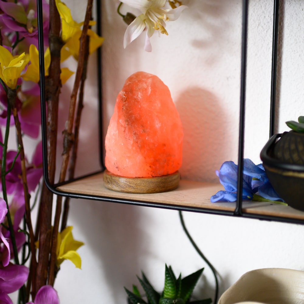 Himalaya Zoutlamp Oranje USB (600 gram) 10 x 7 x 7 cm
