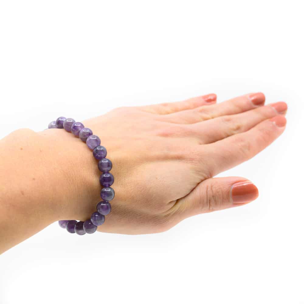 Edelsteen Armband Amethist (8 mm Kralen)