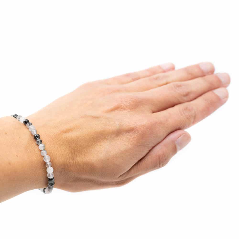 Edelsteen Armband Rutielkwarts Wit