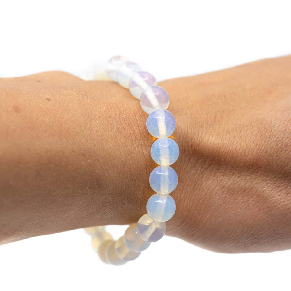 Edelsteen Armband Opaliet Wit