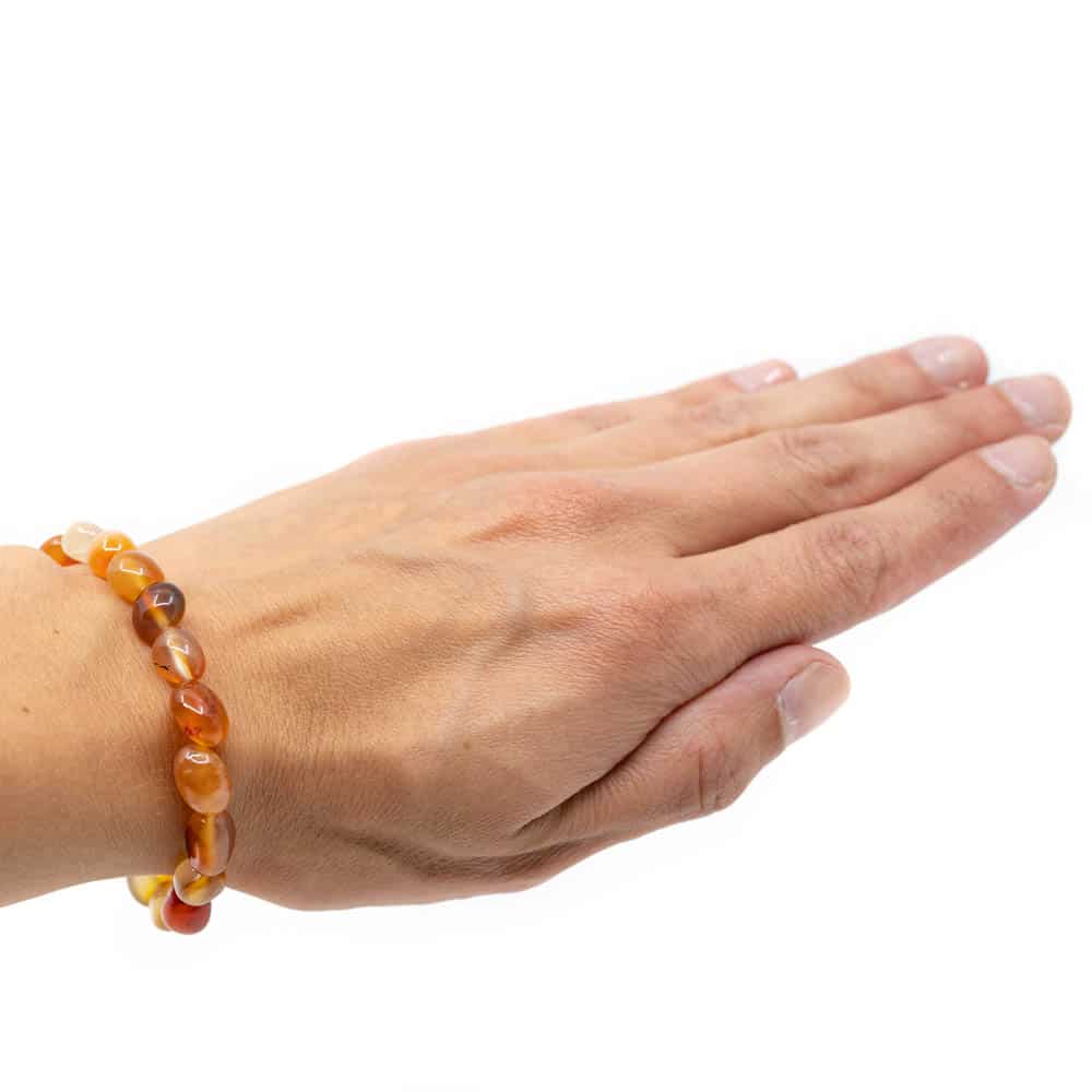 Edelsteen Armband Rode Agaat Trommelstenen