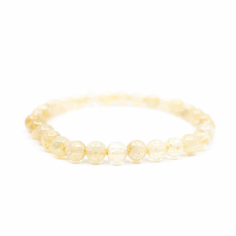 Edelsteen Armband Citrien Geel (6 mm Kralen)