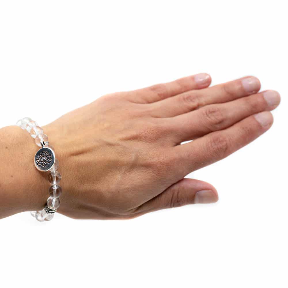 Edelsteen Armband Bergkristal Lotus