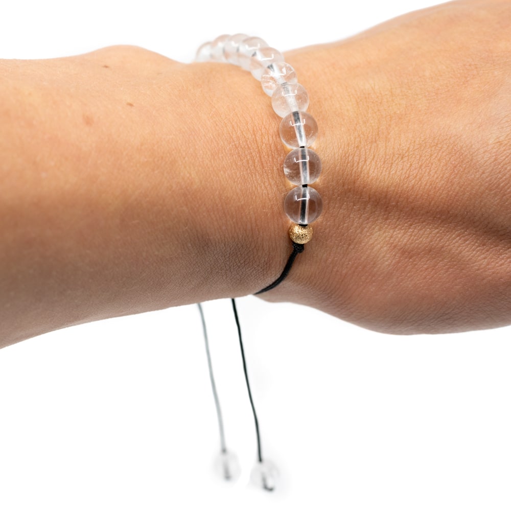 Edelsteen Armband Bergkristal Verstelbaar