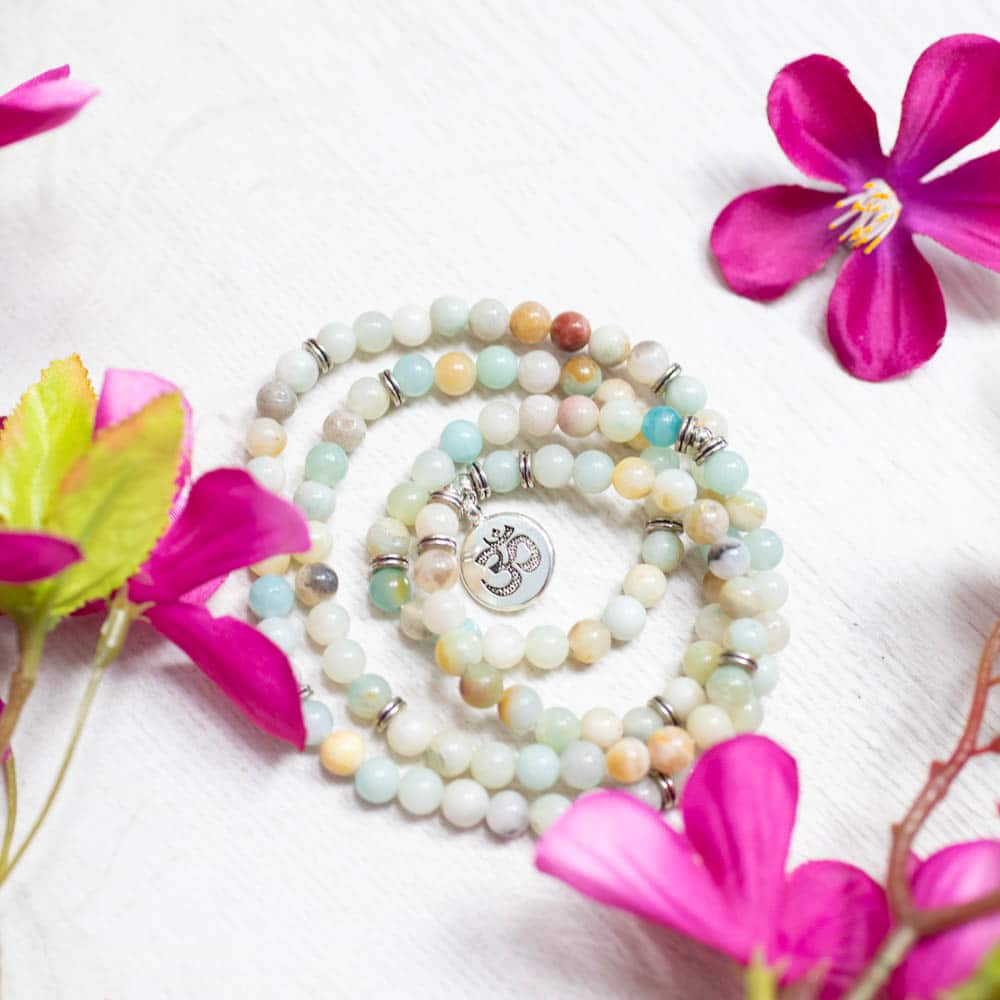 Edelsteen Armband Amazoniet Elastisch met OHM