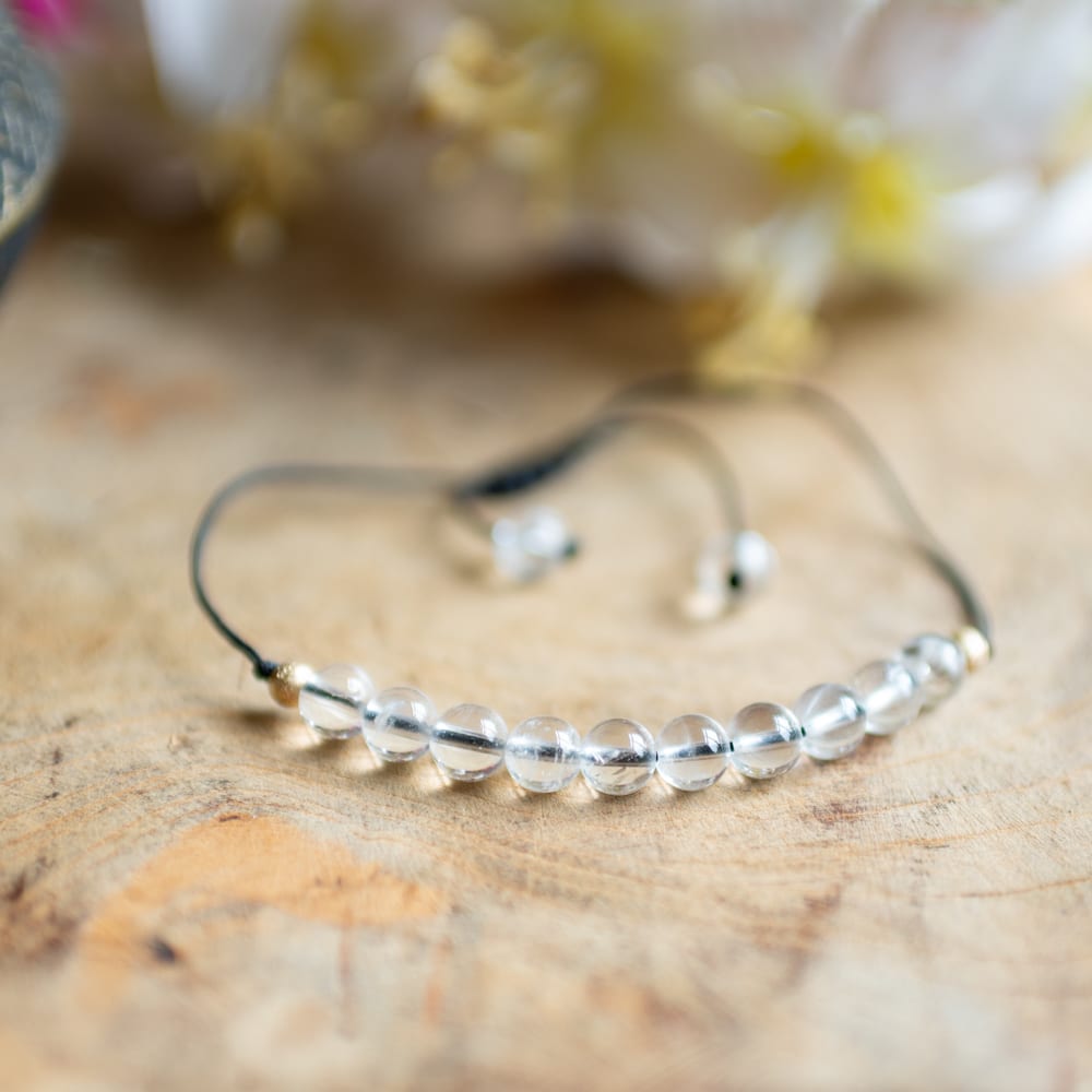 Edelsteen Armband Bergkristal Verstelbaar