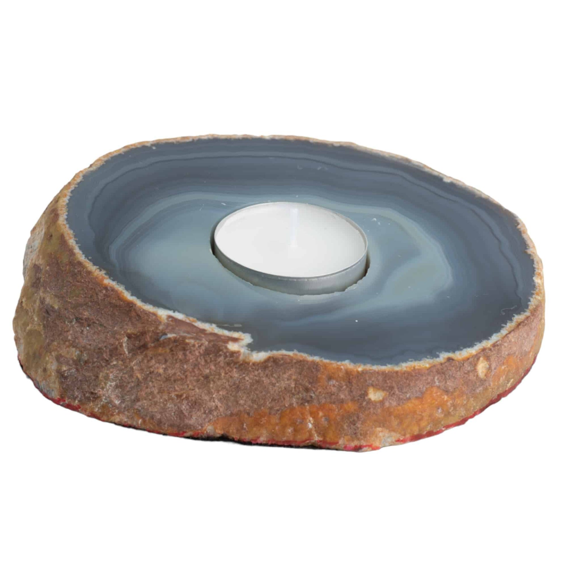 Waxinelichthouder Agaat Schijf (ca. 600 ~ 1000 gram)