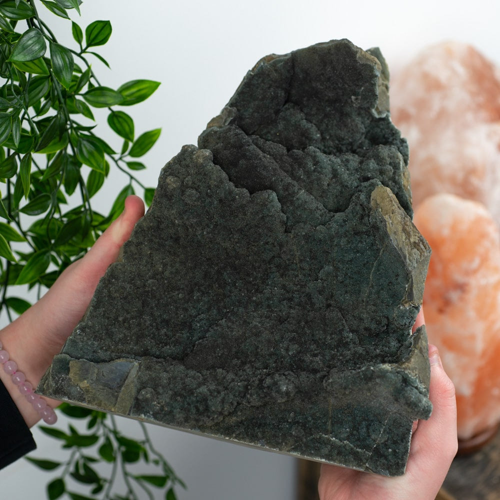 Ruwe Zwarte Amethist Edelsteen Geode Staand 3500 gr
