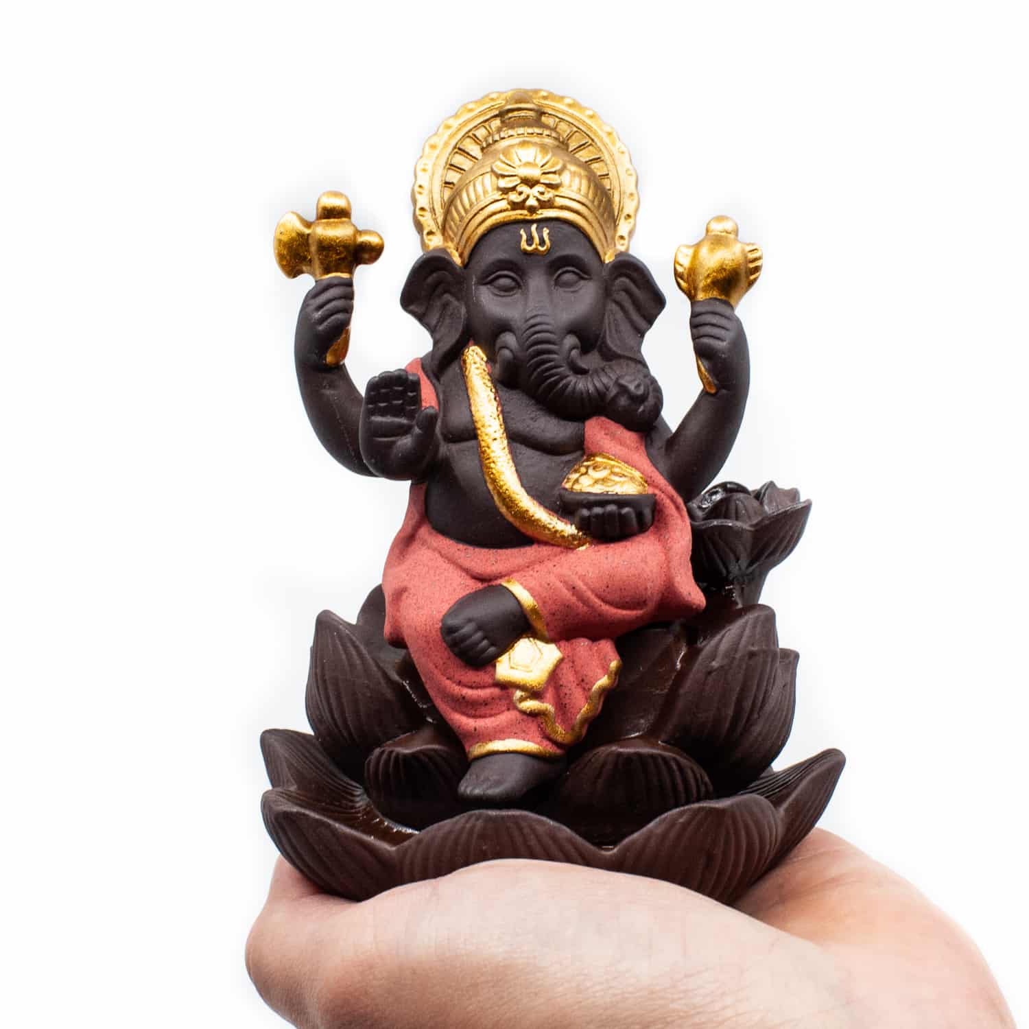 Backflow Wierook Houder Waterval Ganesha Keramiek (12 cm)