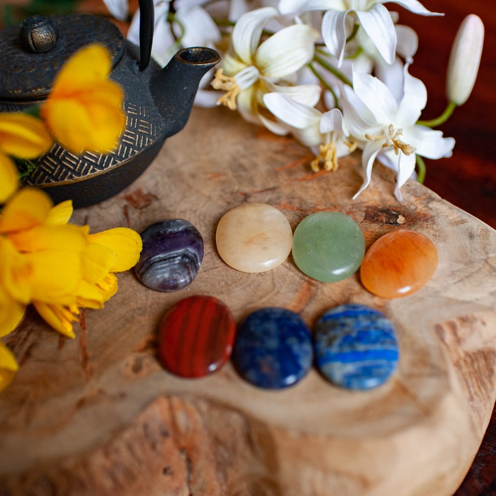 Set van 7 Chakra Stenen Ovaal