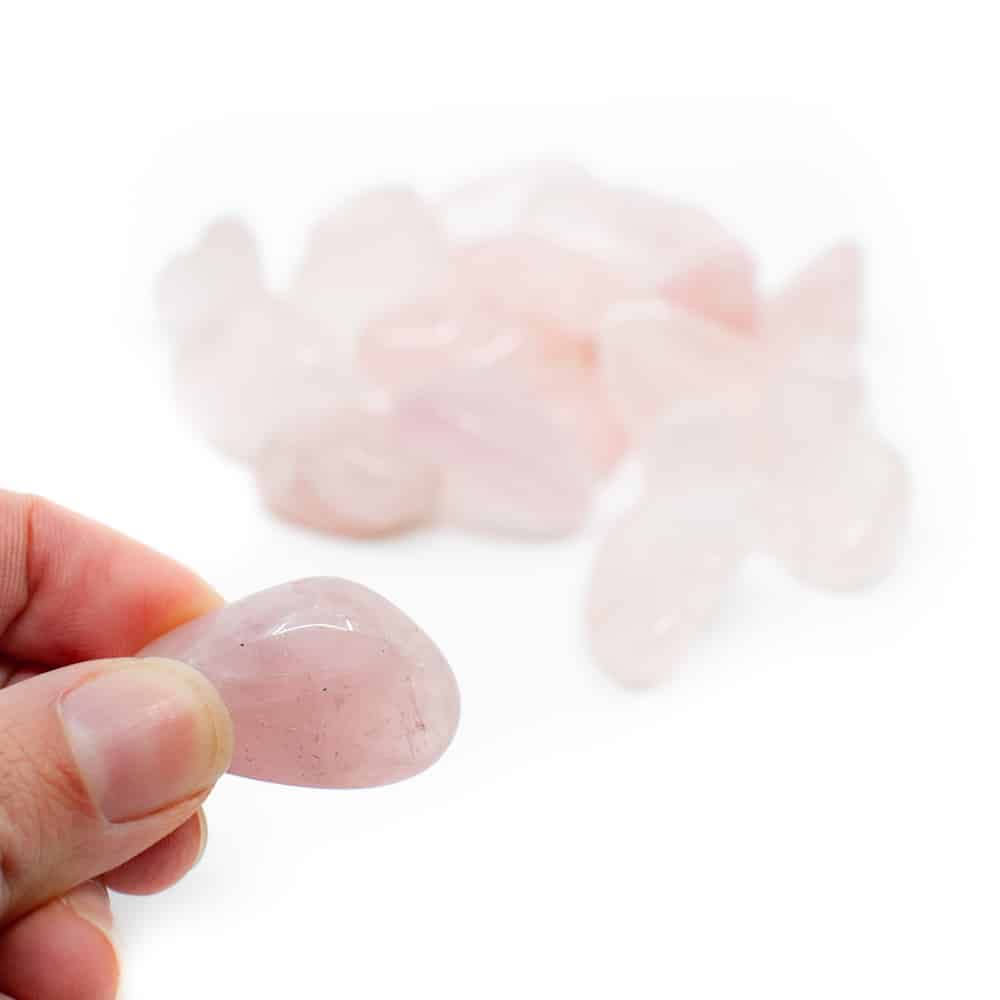 Trommelstenen Rozenkwarts (20 tot 40 mm) – 200 gram