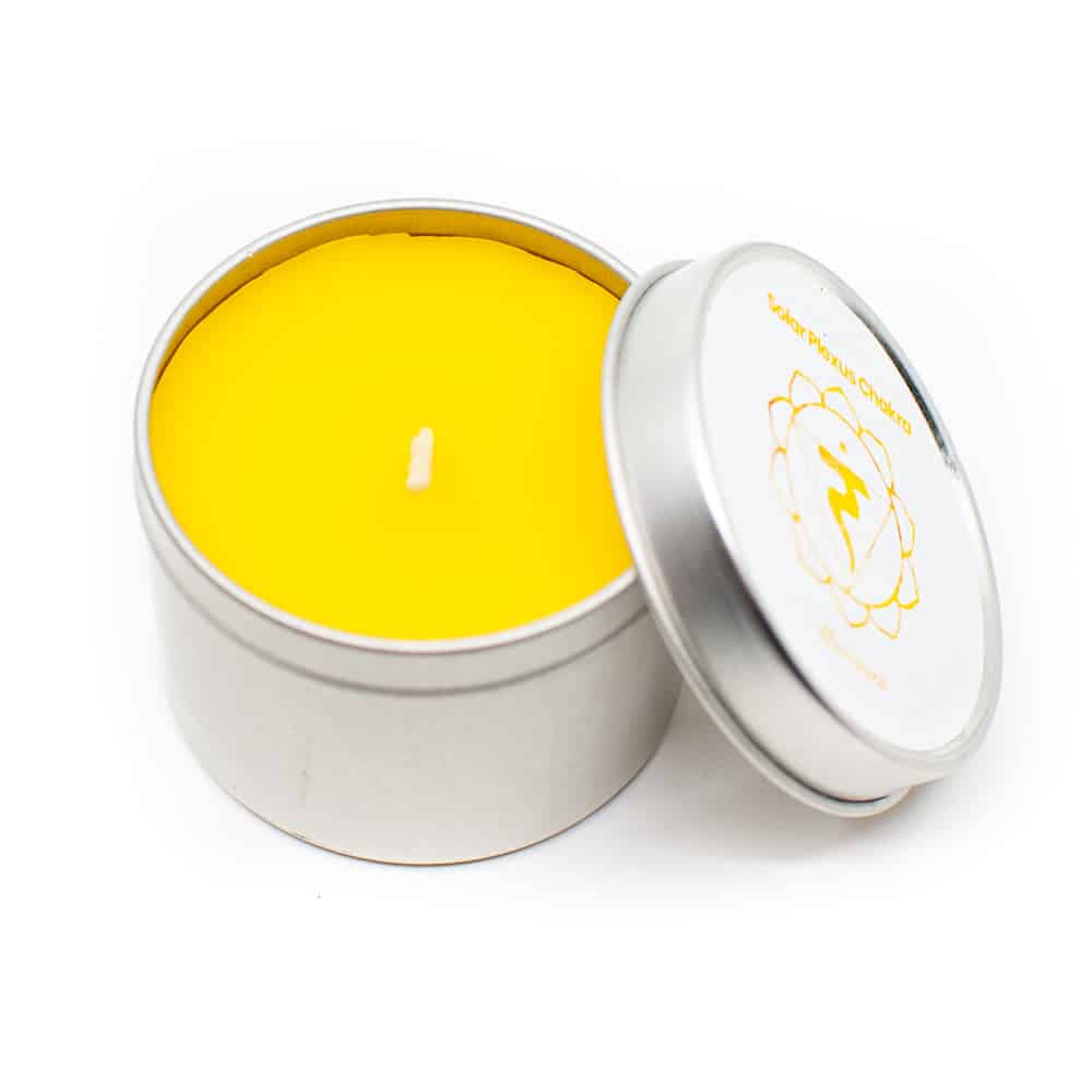 Natuurlijke Geurkaars in blik 3e Chakra – Musk