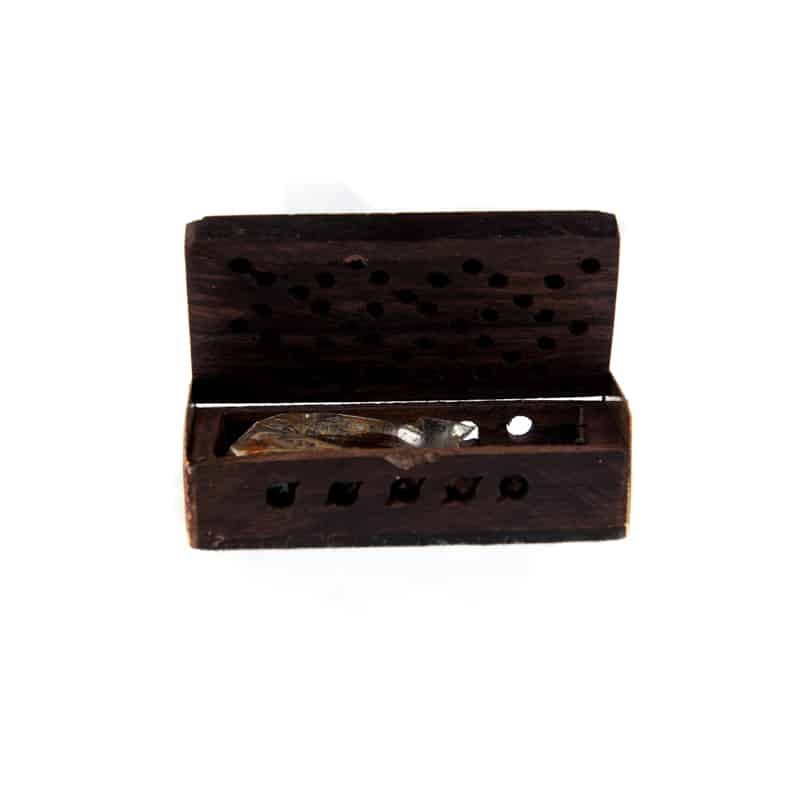 Wierookhars Rose-Amber in Houten Doosje