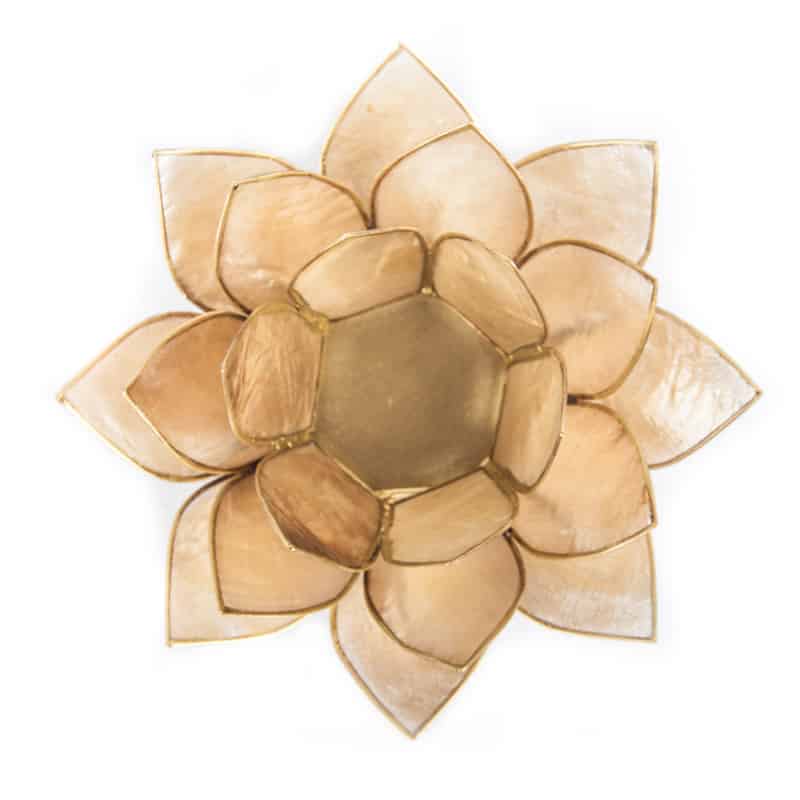 Lotus Sfeerlicht Licht Smoked Goudrand