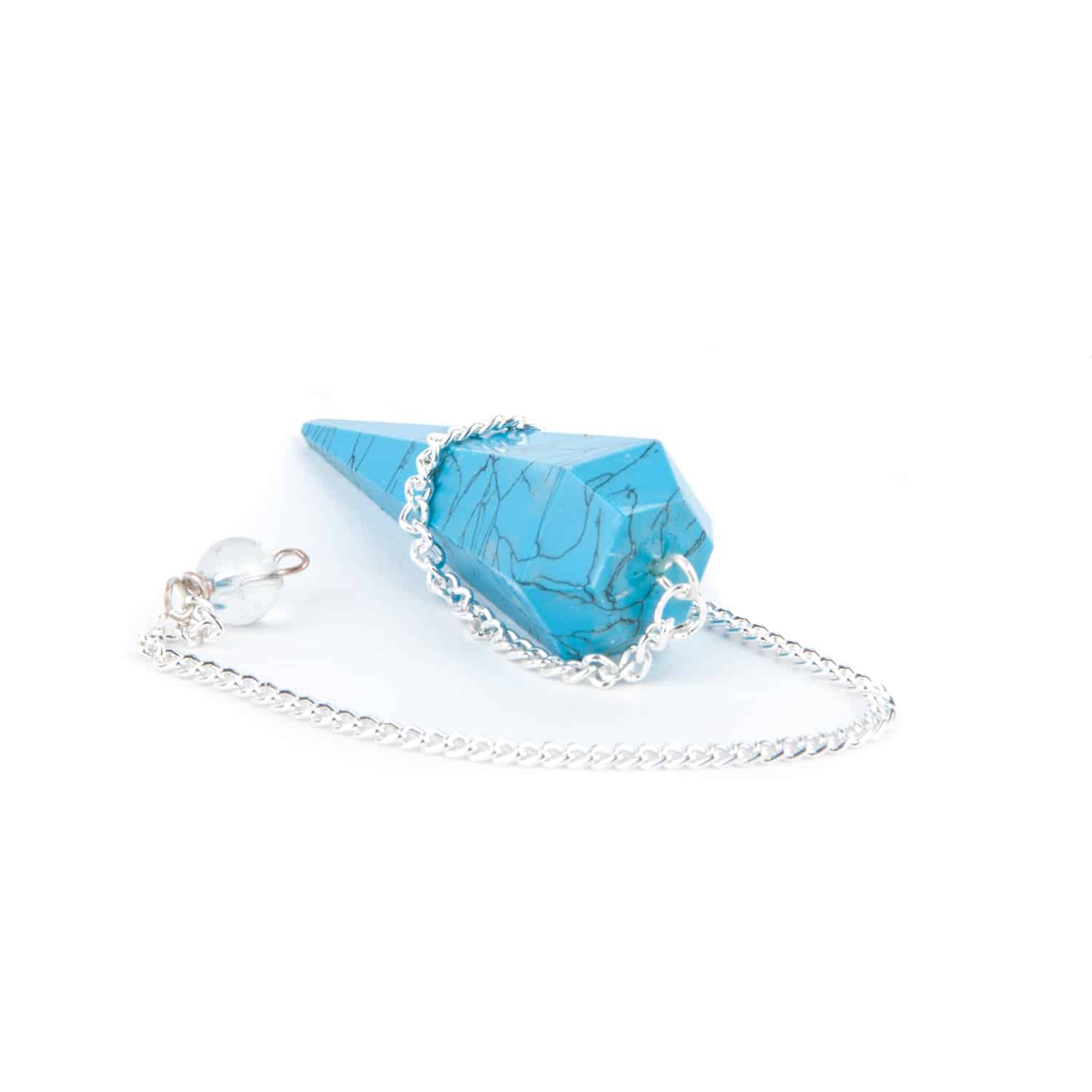 Pendel Edelsteen Howliet Facet Blauw
