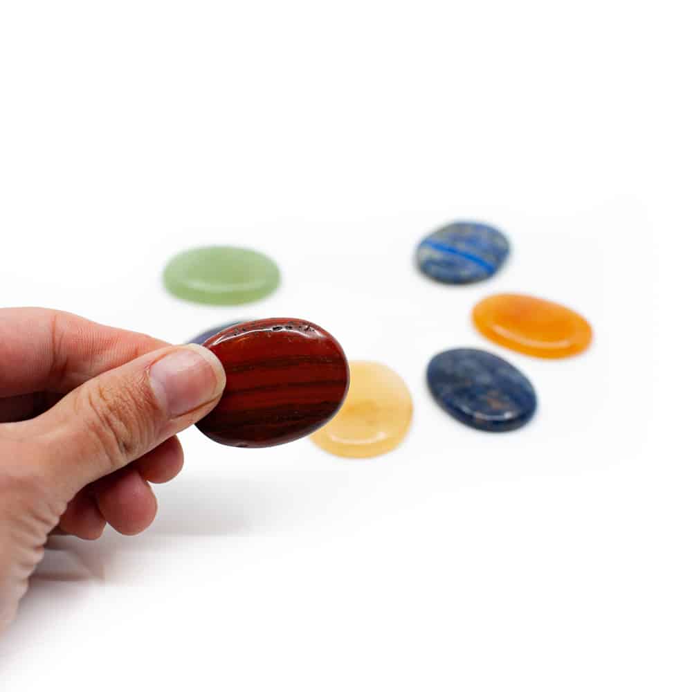Set van 7 Chakra Stenen Ovaal