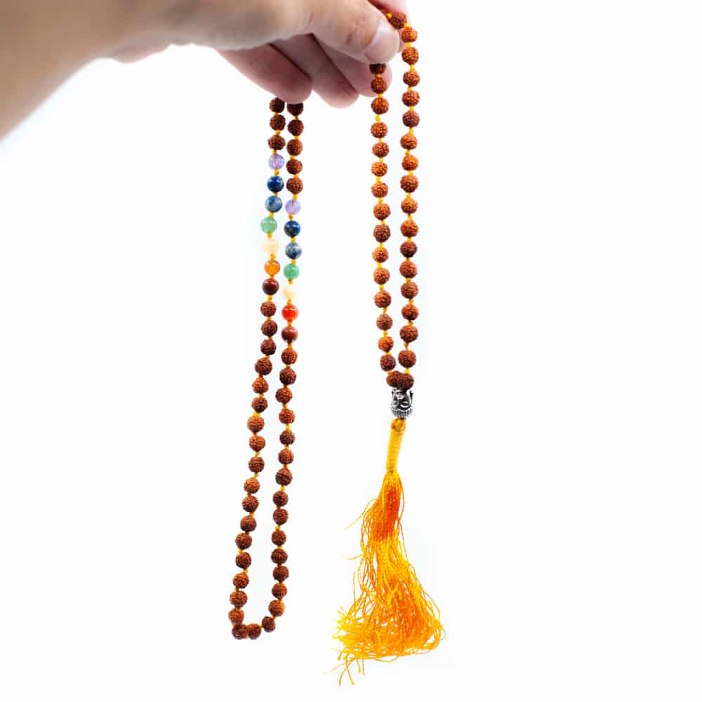 Rudraksha Chakra Edelstenen Buddha Mala – 108 kralen