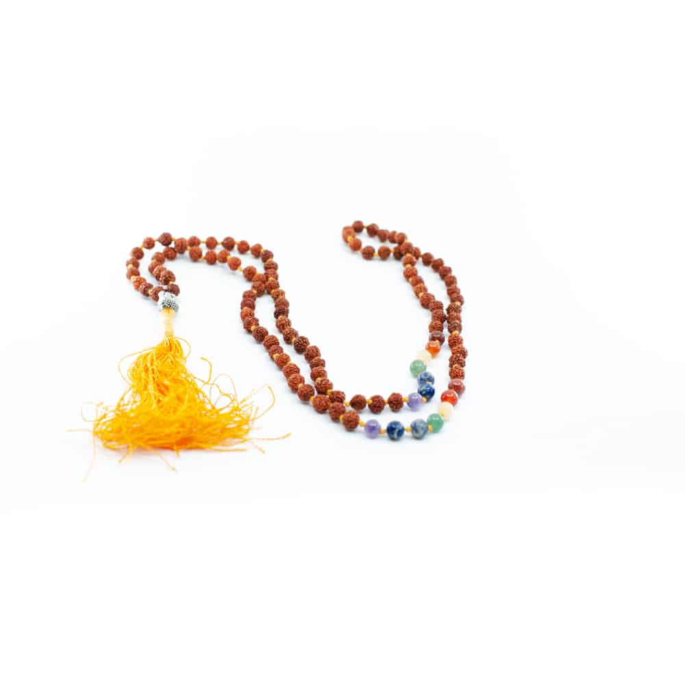 Rudraksha Chakra Edelstenen Buddha Mala – 108 kralen