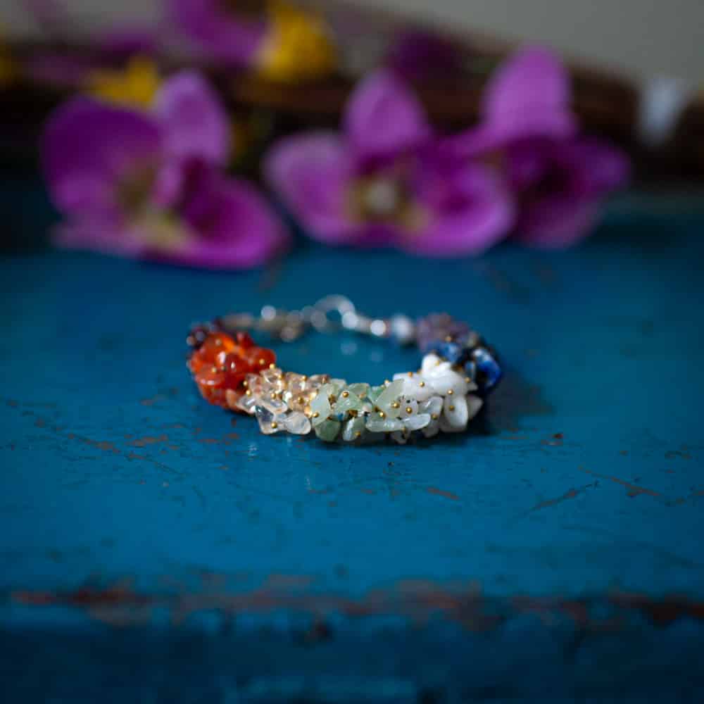 Edelsteen Splitarmband 7 Chakra