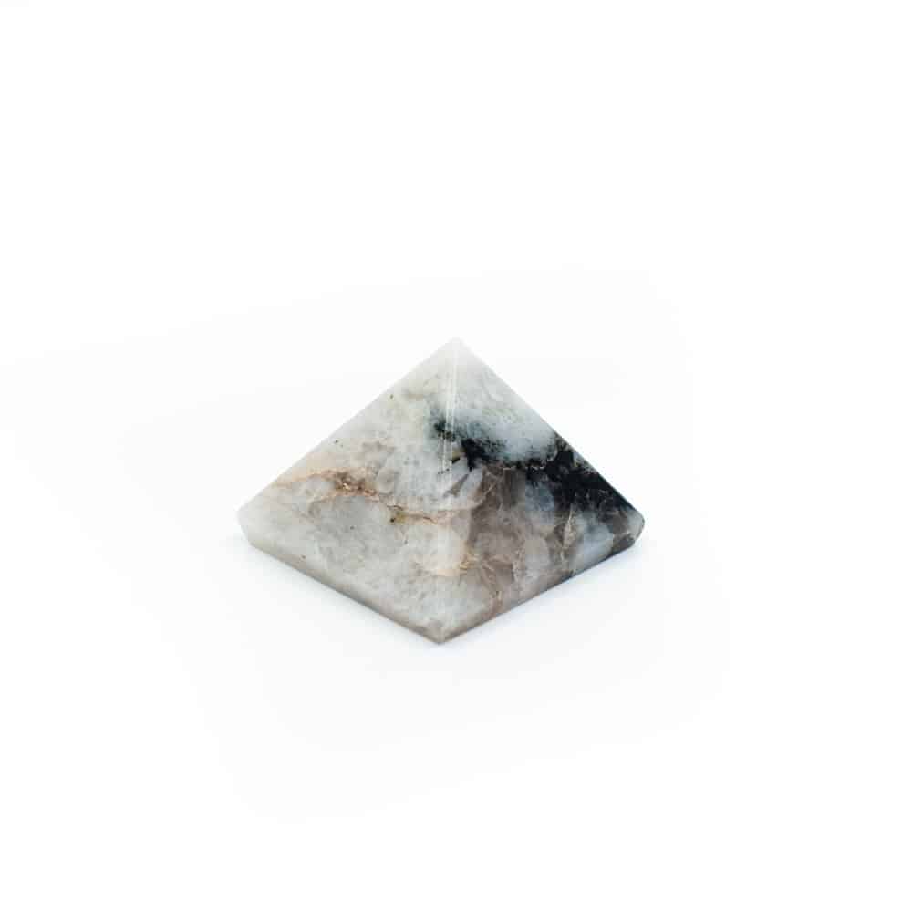 Edelsteen Piramide Regenboog Maansteen – 25 mm