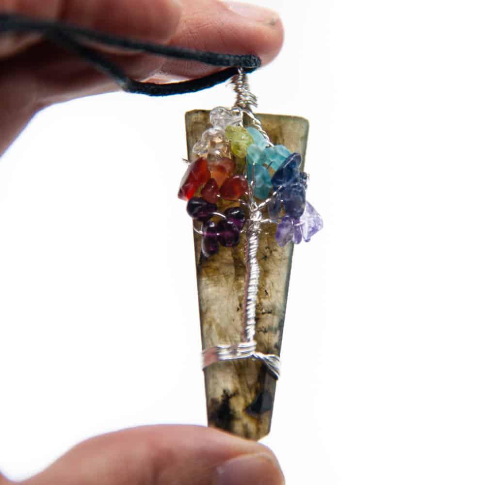 Labradoriet Chakra Tree of Life Hanger