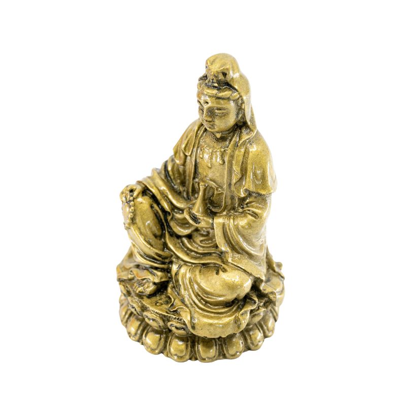 Gold-colored Medicine Buddha (8.5cm)-Global Food Hub