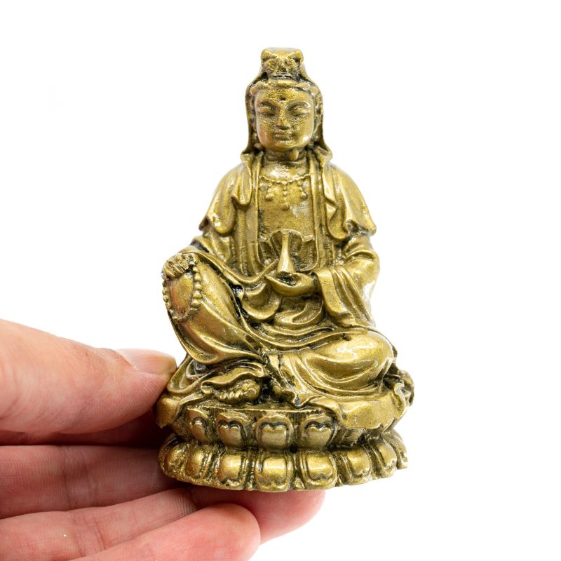 Gold-colored Medicine Buddha (8.5cm)-Global Food Hub