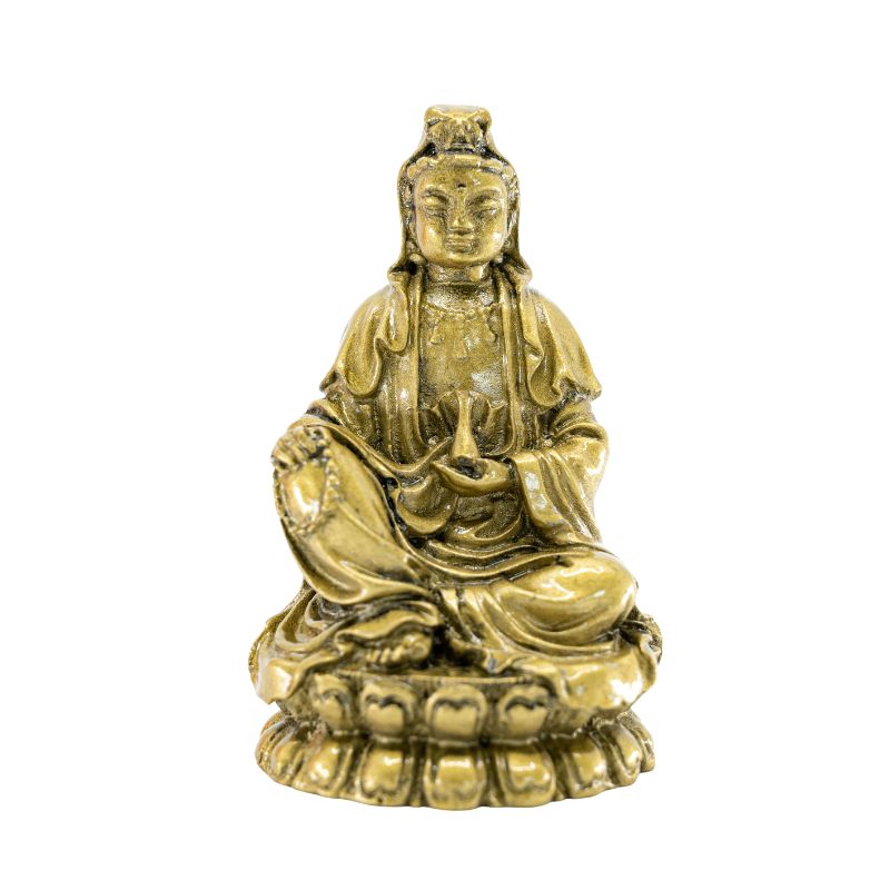 Gold-colored Medicine Buddha (8.5cm)-Global Food Hub