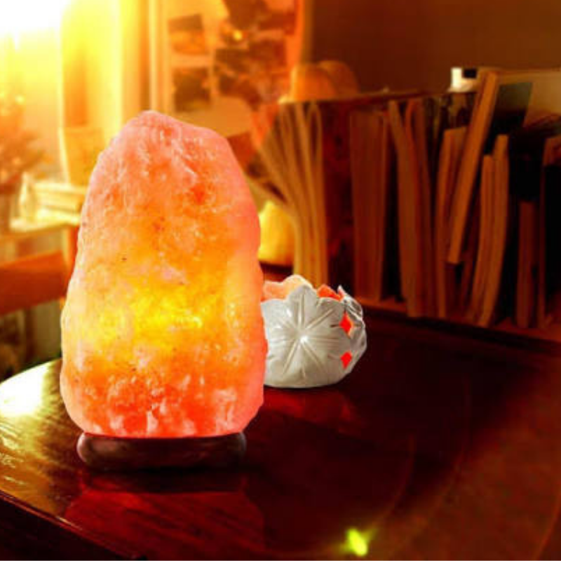 Himalayan Saltstone Natural Shape Lamp 4-6kg-Global Food Hub