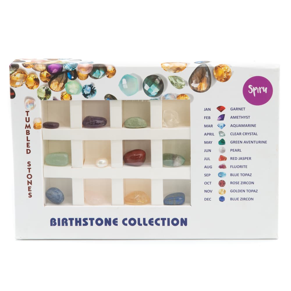 Trommelstenen Geboortesteen Collectie (10 – 15 mm) – 12 stuks