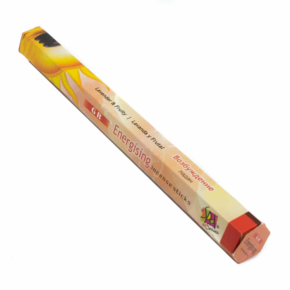 G.R. Wierook – ‘Energising’ – Wierookstokjes (20 stuks)