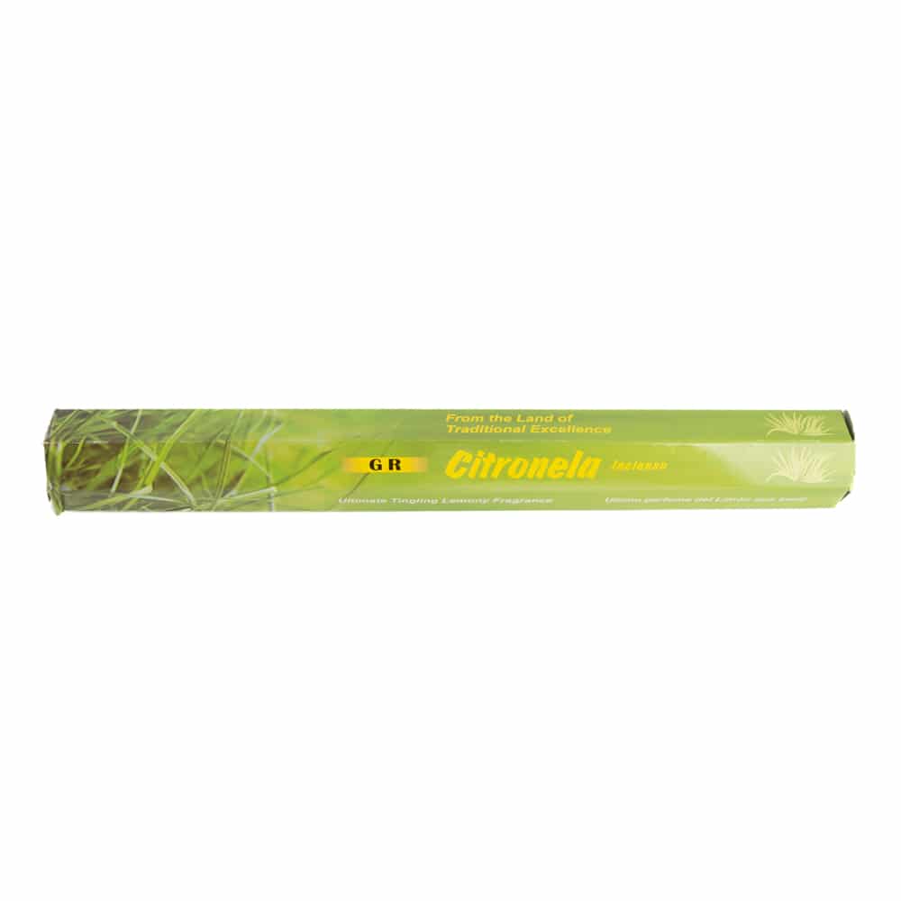 G.R. Wierook – Citronella – Wierookstokjes (20 stuks)