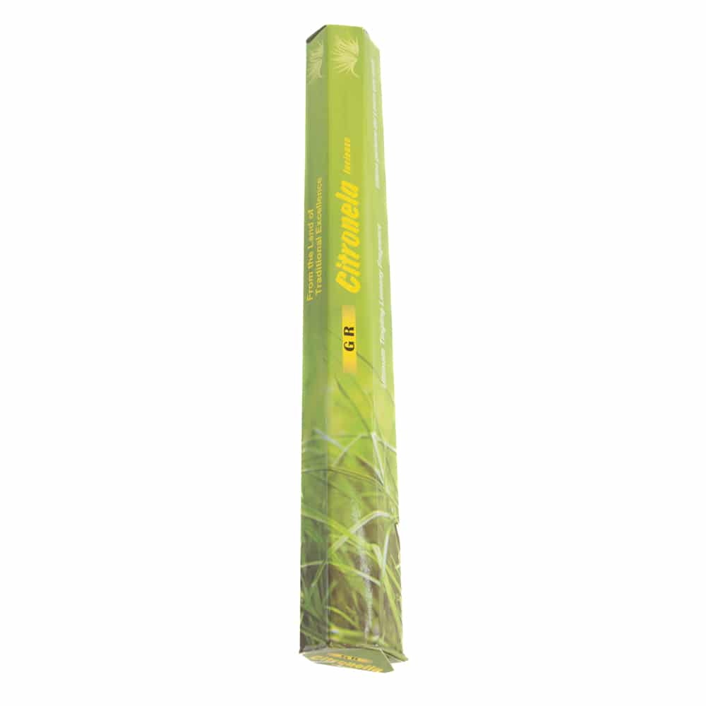 G.R. Wierook – Citronella – Wierookstokjes (20 stuks)