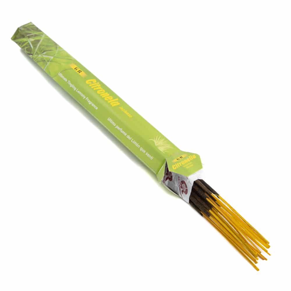 G.R. Wierook – Citronella – Wierookstokjes (20 stuks)