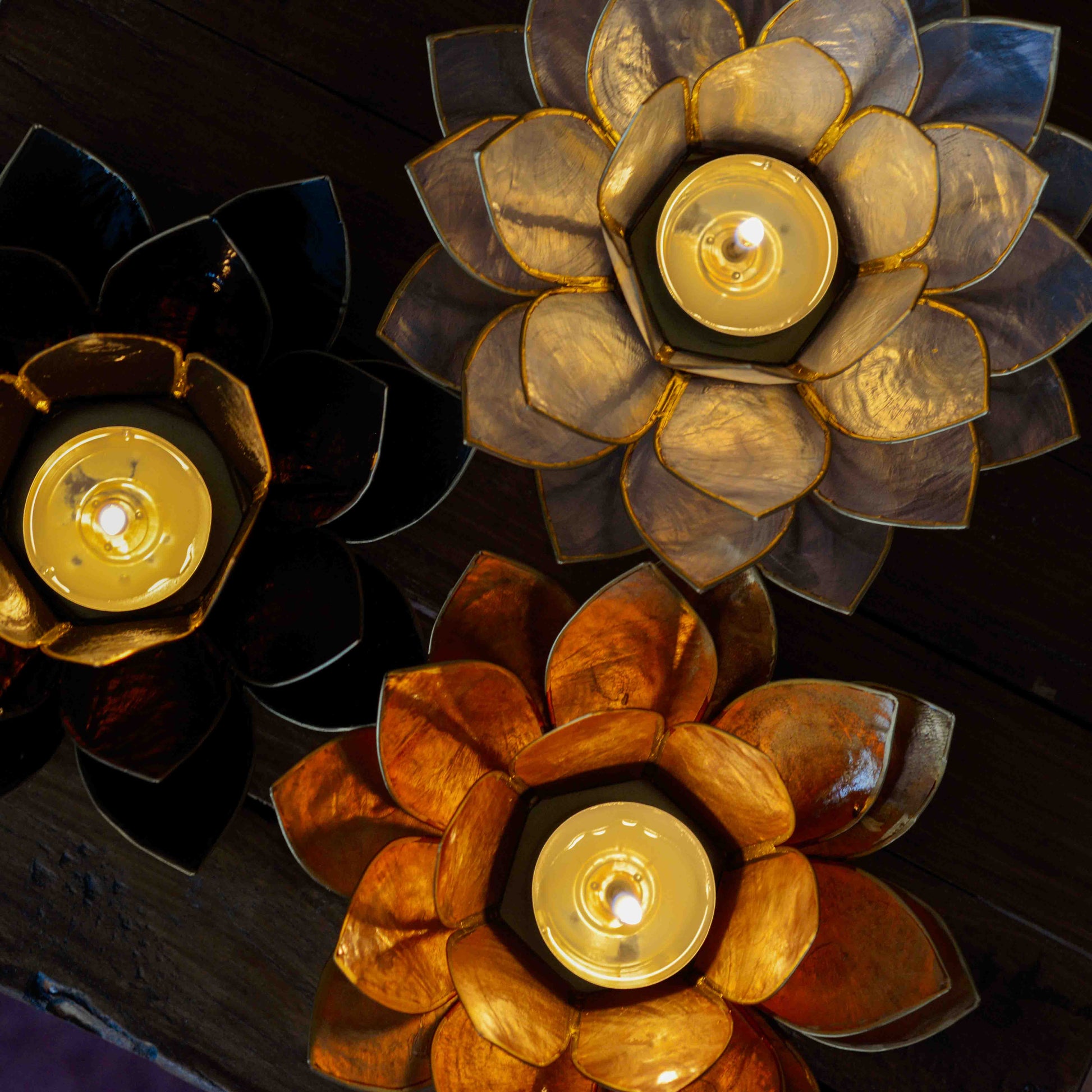 Lotus Sfeerlichten met Neutrale Kleuren Set – Bundel