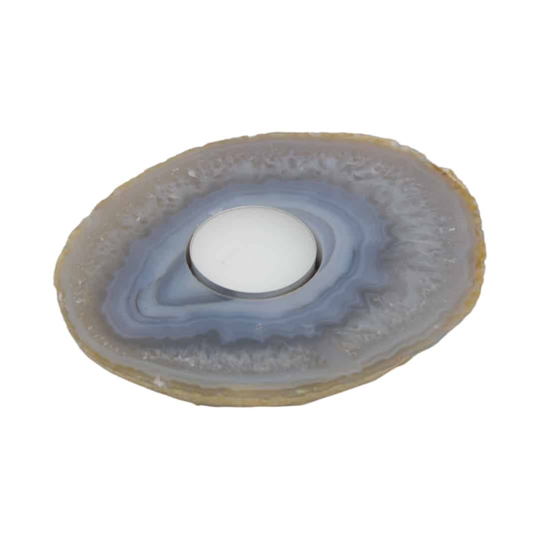 Waxinelichthouder Agaat Schijf (ca. 300 ~ 600 gram)