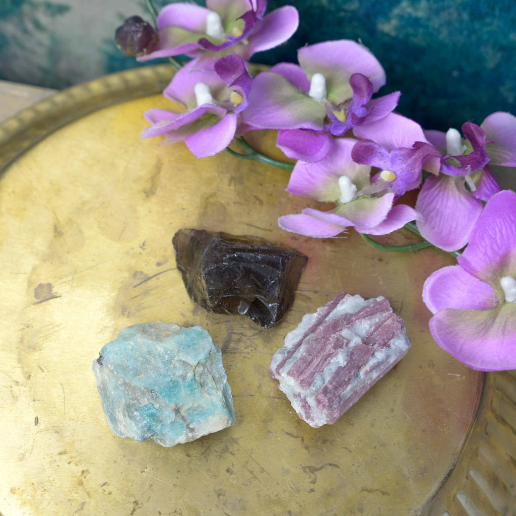 Ruwe Edelsteen Set tegen Angst – Bundel