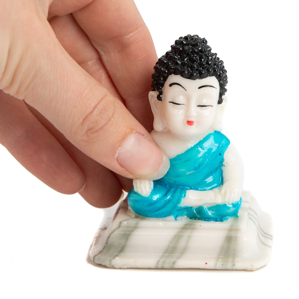 Happy Boeddha Beelden – set van 4  – ca. 7 cm