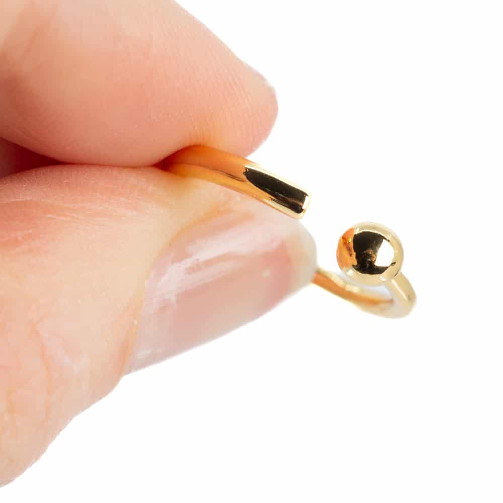 Verstelbare Ring Bol Koper Goudkleurig