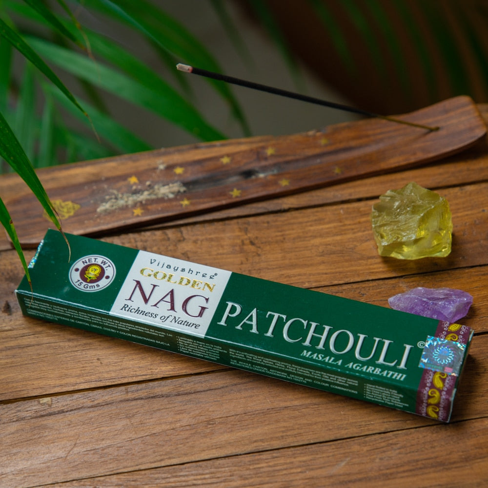 Golden Nag Patchouli Wierook (1 pakje)