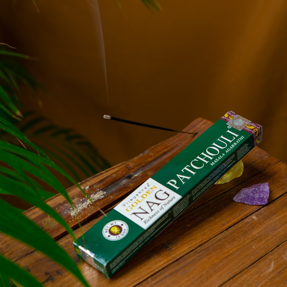 Golden Nag Patchouli Wierook (1 pakje)