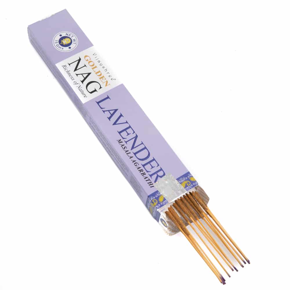 Golden Nag Lavendel Wierook (1 pakje)