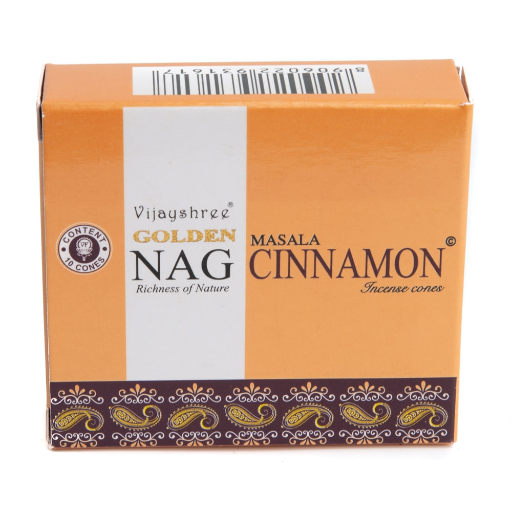 Golden Nag Kaneel Wierookkegels (1 pakje)