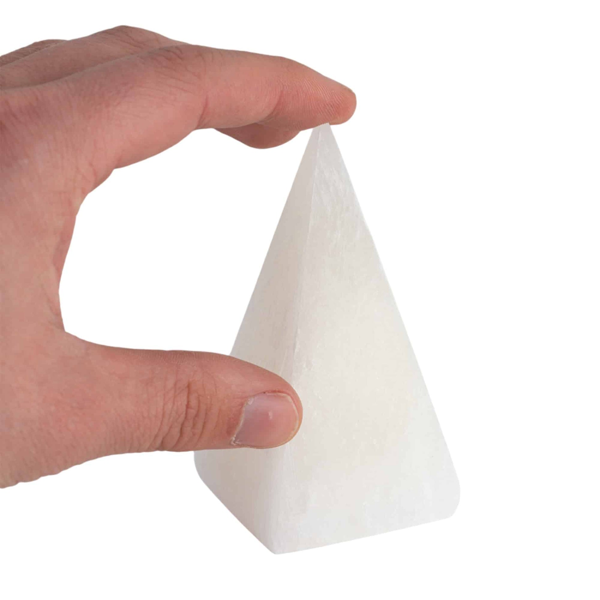 Edelsteen Seleniet Piramide – 10 cm